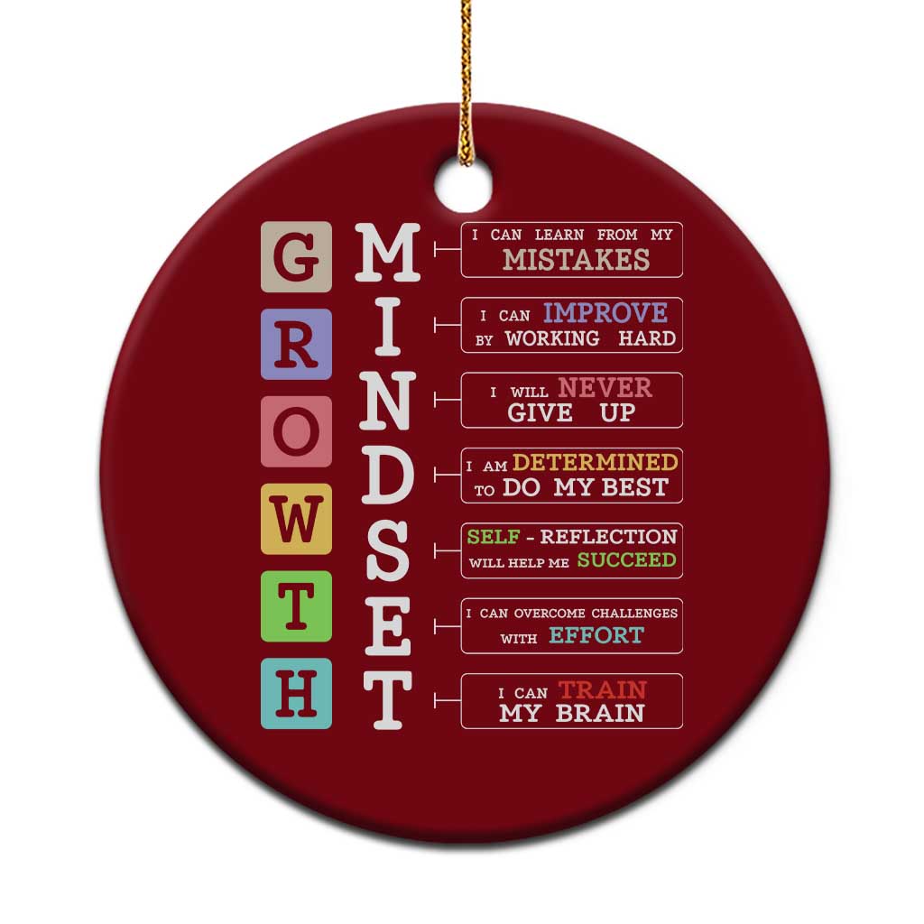 Special Education Ceramic Ornament Growth Mindset Positive Inspiration - Wonder Print Shop