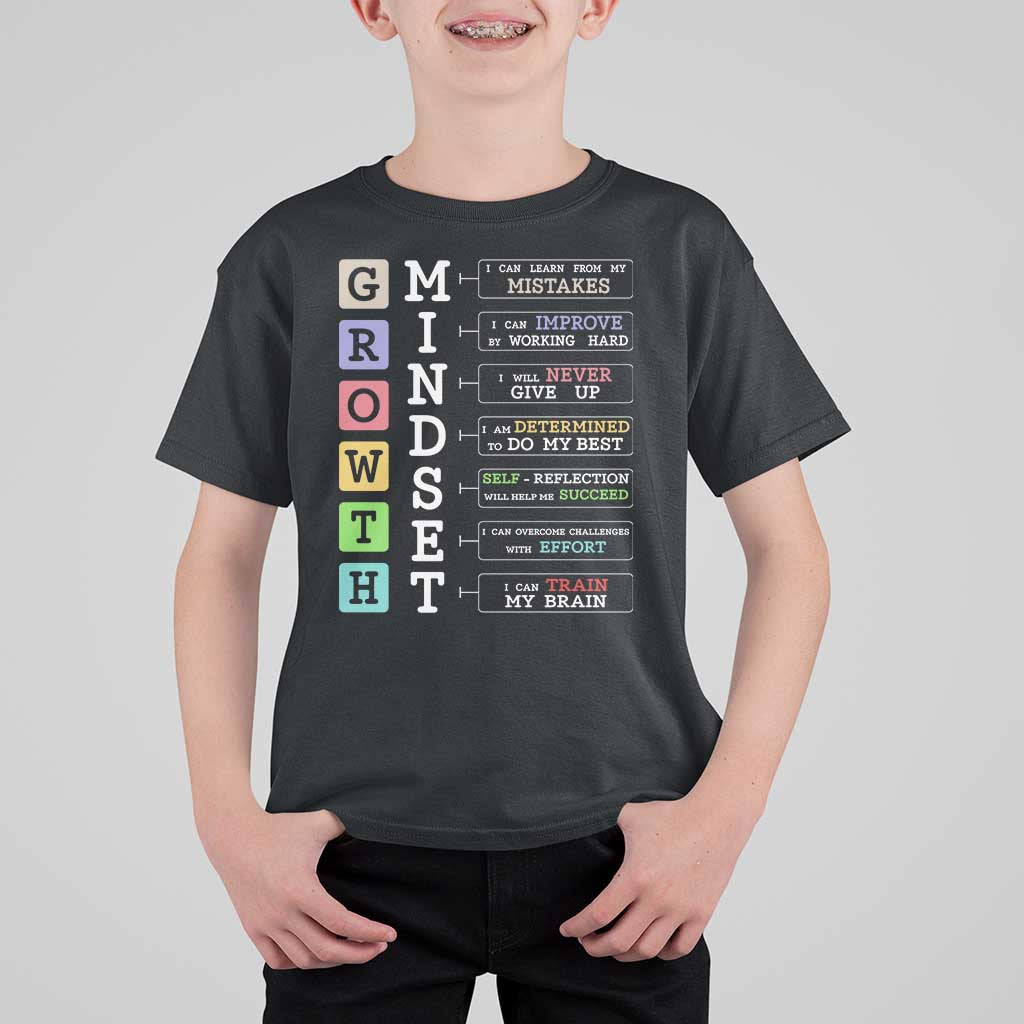 Special Education T Shirt For Kid Growth Mindset Positive Inspiration