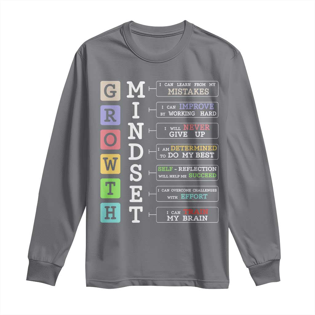 Special Education Long Sleeve Shirt Growth Mindset Positive Inspiration