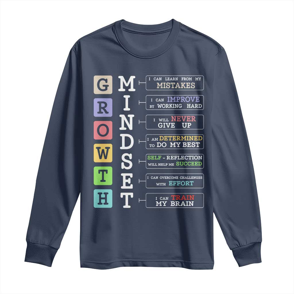 Special Education Long Sleeve Shirt Growth Mindset Positive Inspiration