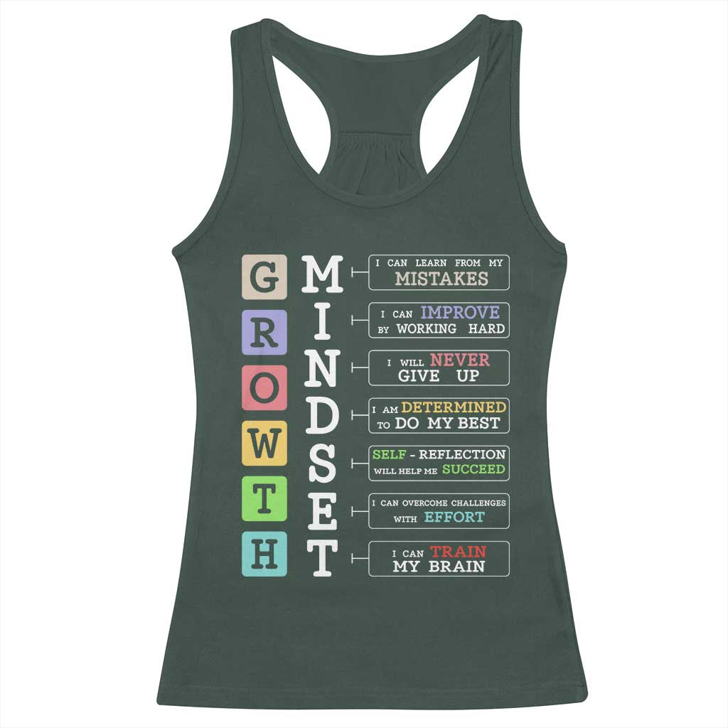 Special Education Racerback Tank Top Growth Mindset Positive Inspiration