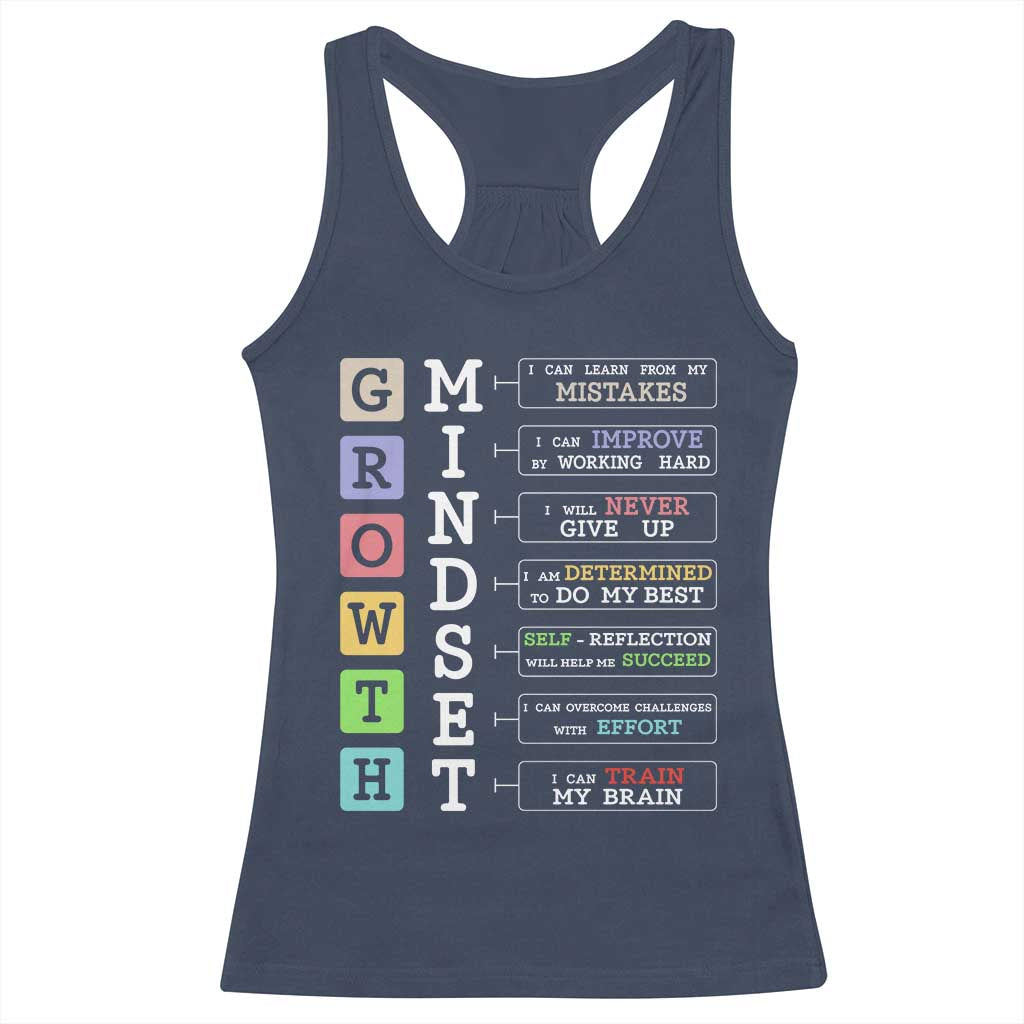 Special Education Racerback Tank Top Growth Mindset Positive Inspiration