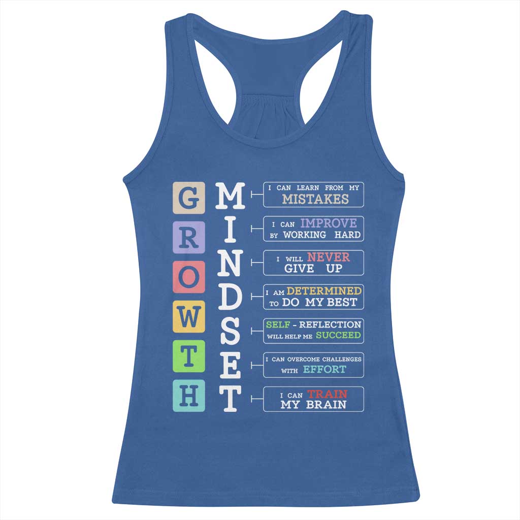 Special Education Racerback Tank Top Growth Mindset Positive Inspiration