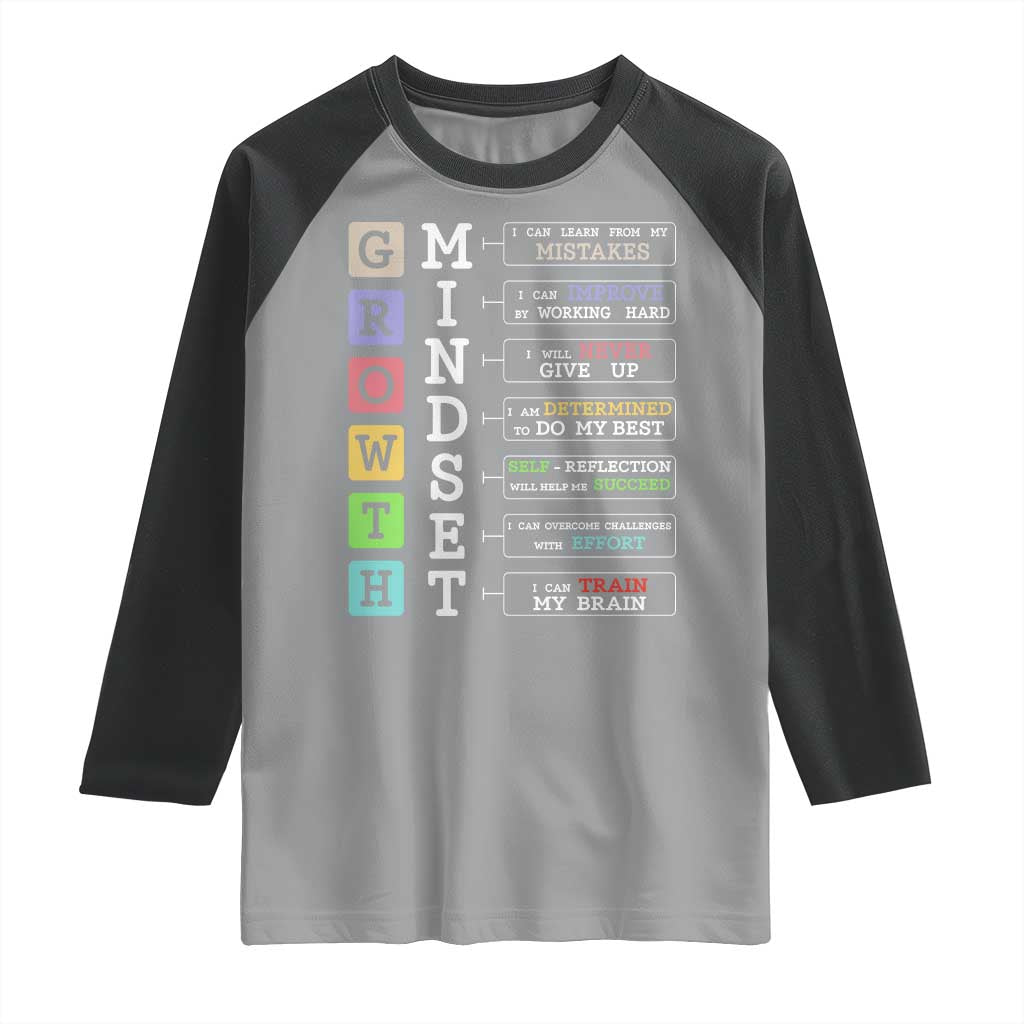 Special Education Raglan Shirt Growth Mindset Positive Inspiration