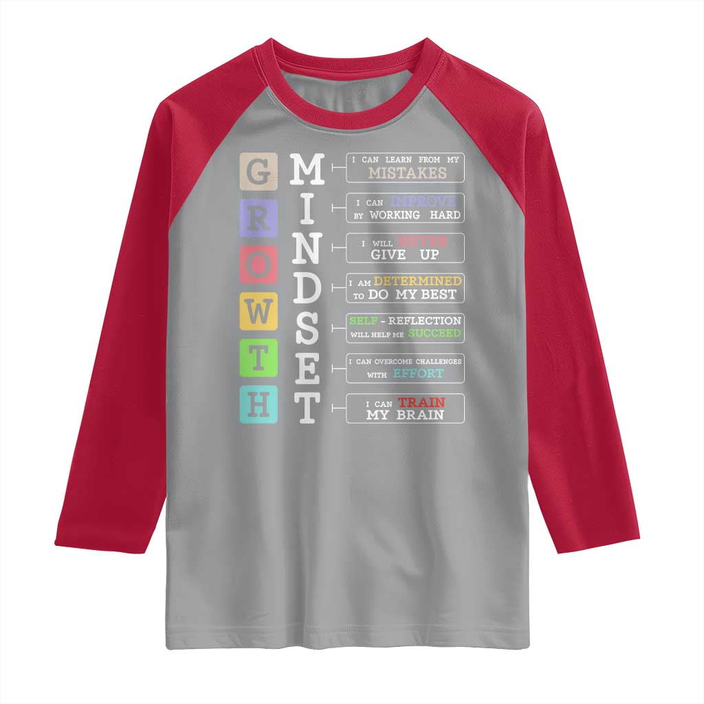 Special Education Raglan Shirt Growth Mindset Positive Inspiration