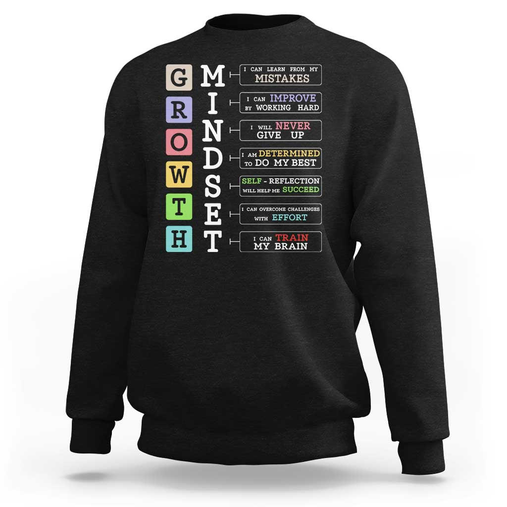 Special Education Sweatshirt Growth Mindset Positive Inspiration