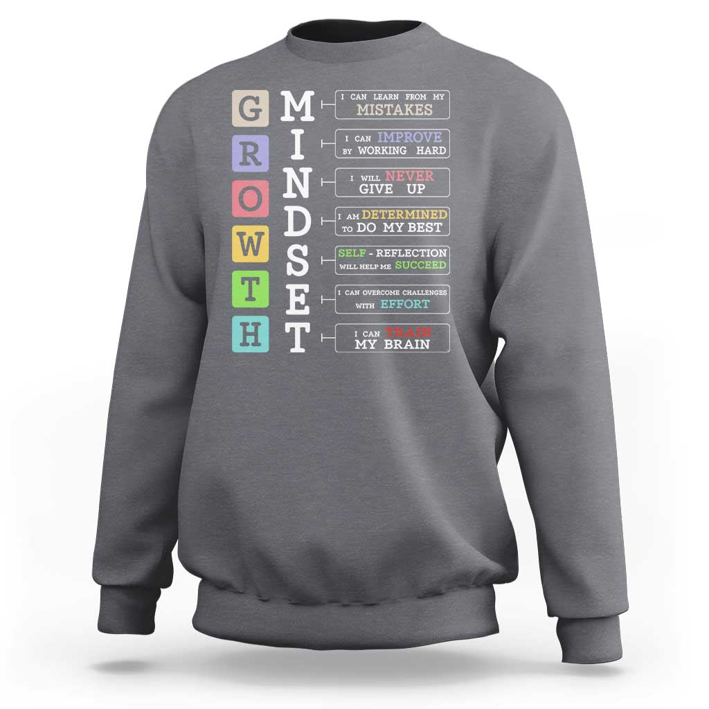 Special Education Sweatshirt Growth Mindset Positive Inspiration