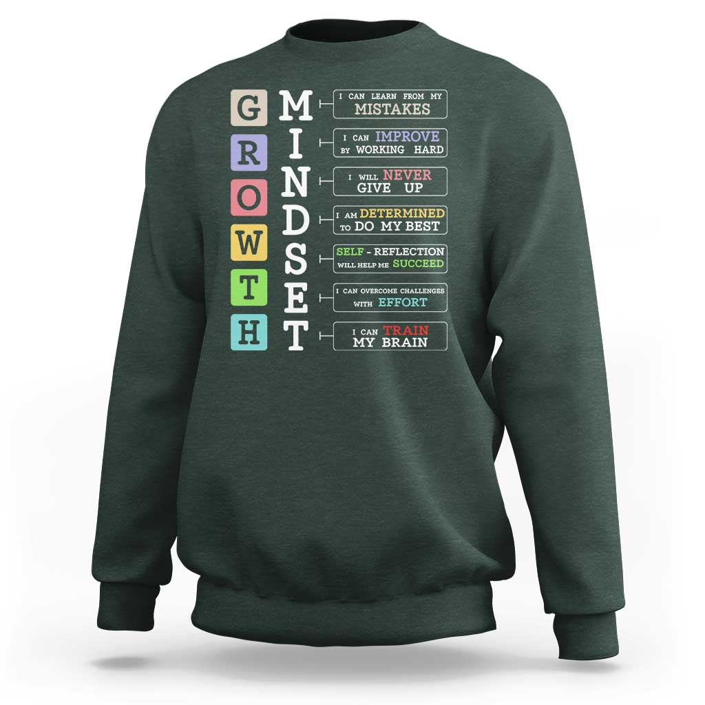 Special Education Sweatshirt Growth Mindset Positive Inspiration
