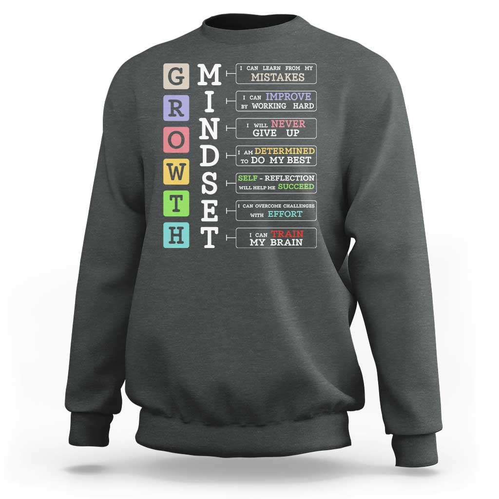 Special Education Sweatshirt Growth Mindset Positive Inspiration