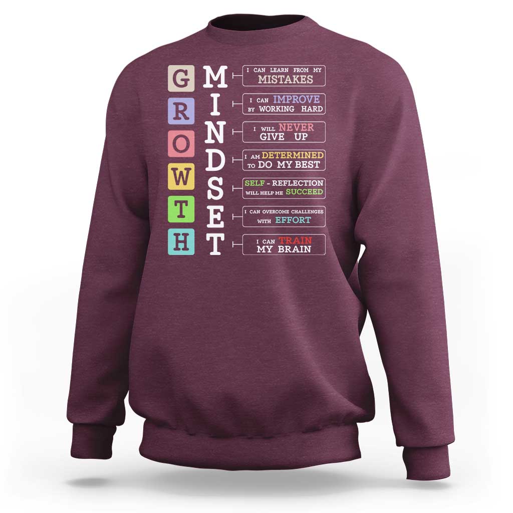 Special Education Sweatshirt Growth Mindset Positive Inspiration