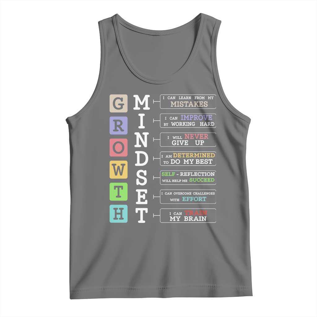 Special Education Tank Top Growth Mindset Positive Inspiration
