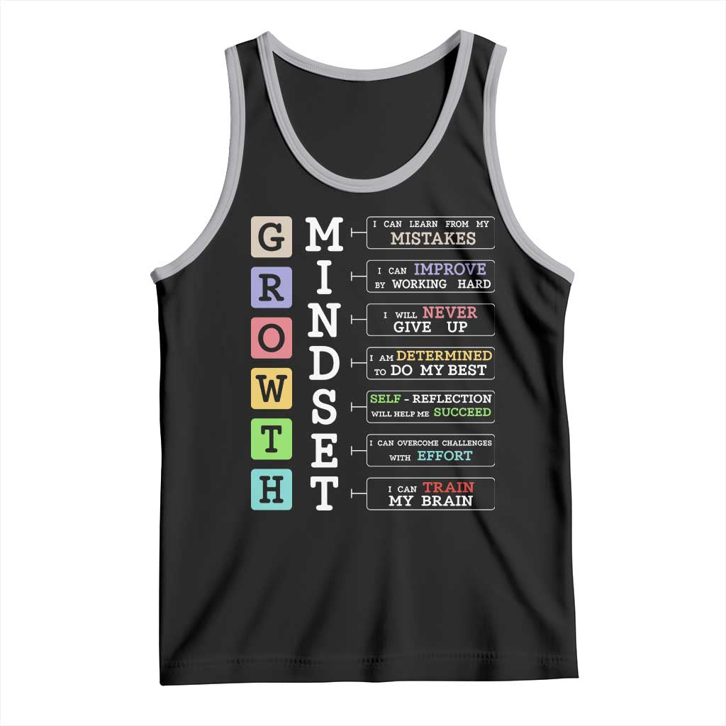 Special Education Tank Top Growth Mindset Positive Inspiration