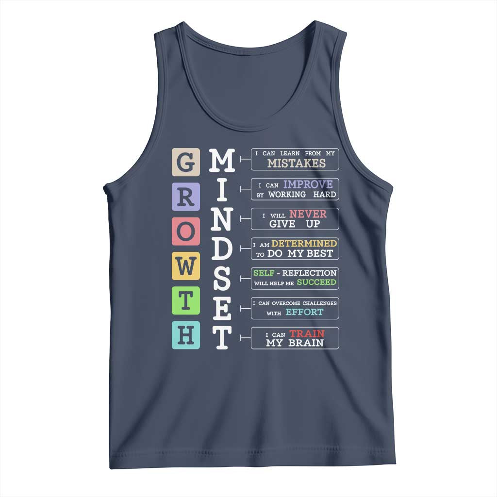 Special Education Tank Top Growth Mindset Positive Inspiration