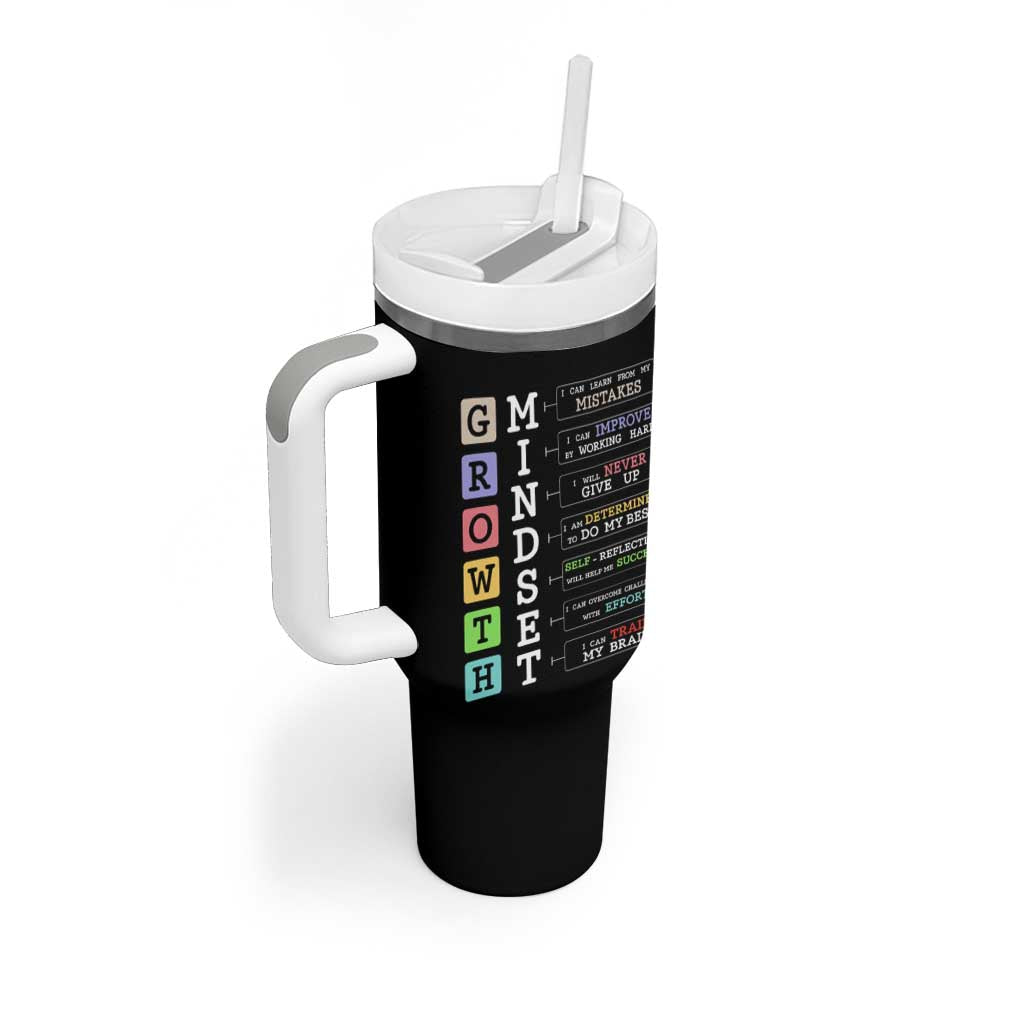 Special Education Tumbler With Handle Growth Mindset Positive Inspiration