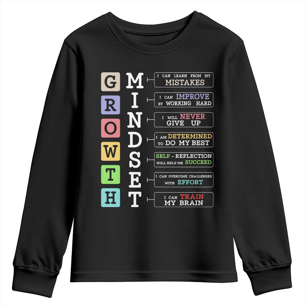 Special Education Youth Sweatshirt Growth Mindset Positive Inspiration