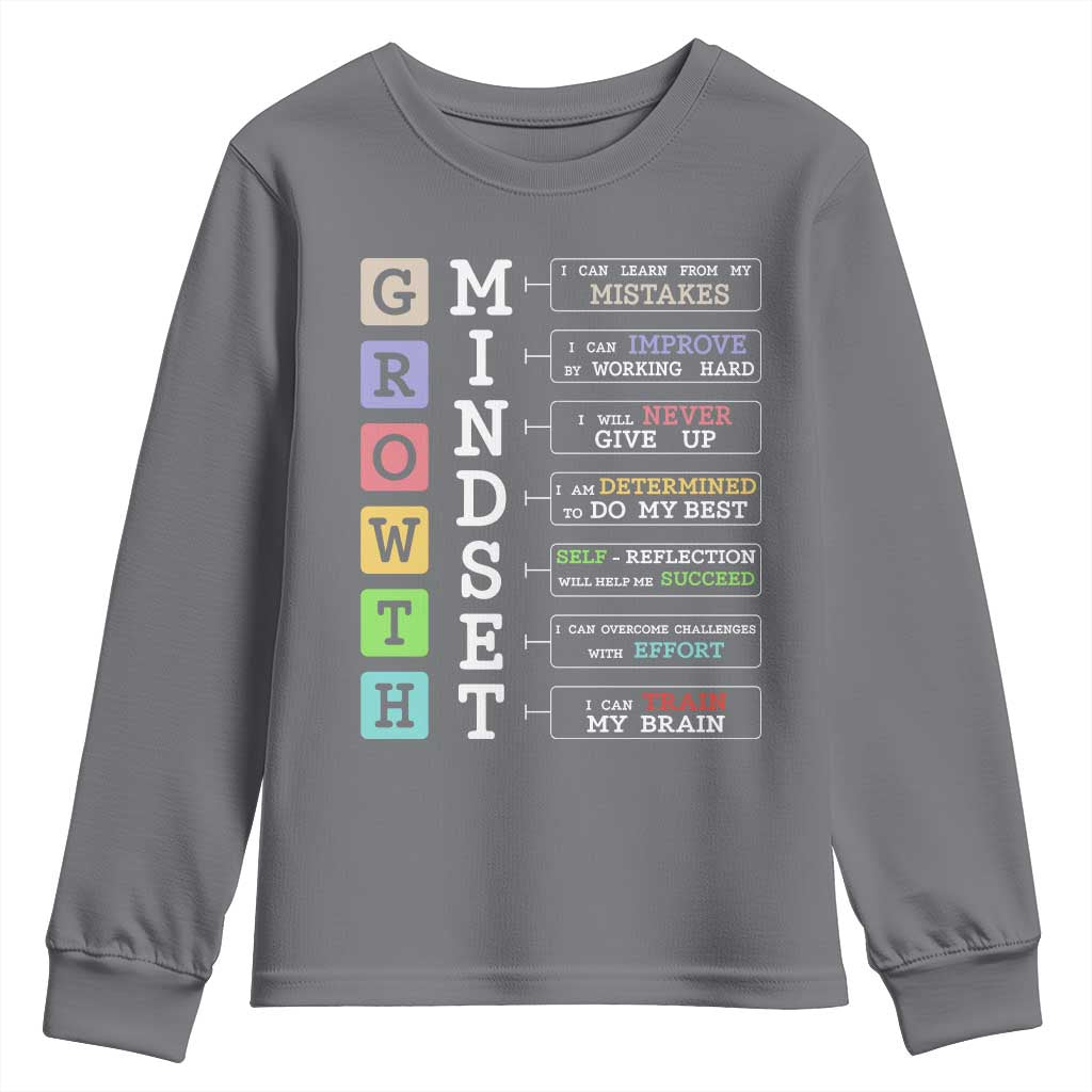 Special Education Youth Sweatshirt Growth Mindset Positive Inspiration