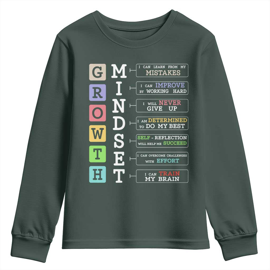 Special Education Youth Sweatshirt Growth Mindset Positive Inspiration