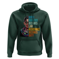 Inspirational RBG Hoodie When Injustice Becomes Law Resistance Becomes Duty