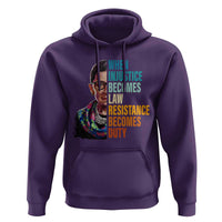 Inspirational RBG Hoodie When Injustice Becomes Law Resistance Becomes Duty
