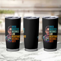 Inspirational RBG Tumbler Cup When Injustice Becomes Law Resistance Becomes Duty