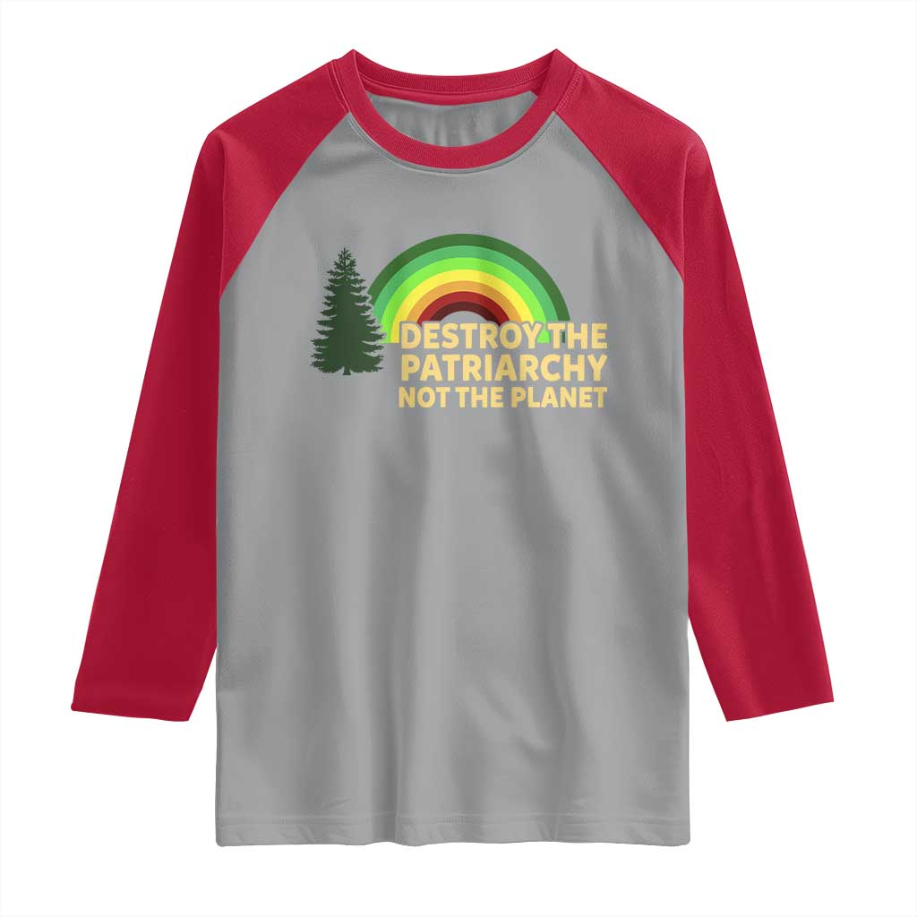 Feminist Raglan Shirt Destroy The Patriarchy Not The Planet Feminism