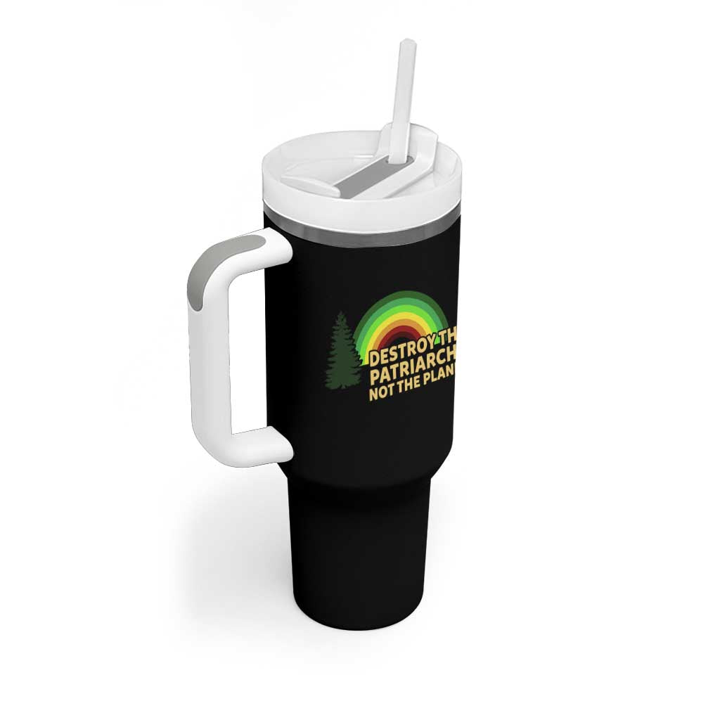 Feminist Tumbler With Handle Destroy The Patriarchy Not The Planet Feminism