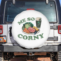 Funny Me So Corny Spare Tire Cover Corned Beef And Cabbage Beer St Patrick's Day Drinking