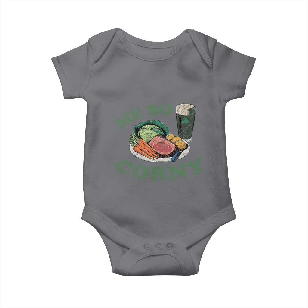 Funny Me So Corny Baby Onesie Corned Beef And Cabbage Beer St Patrick's Day Drinking