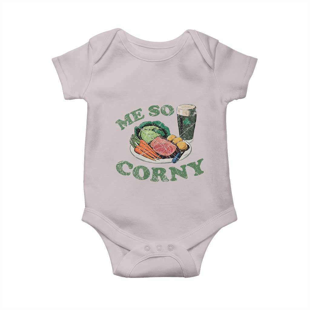 Funny Me So Corny Baby Onesie Corned Beef And Cabbage Beer St Patrick's Day Drinking