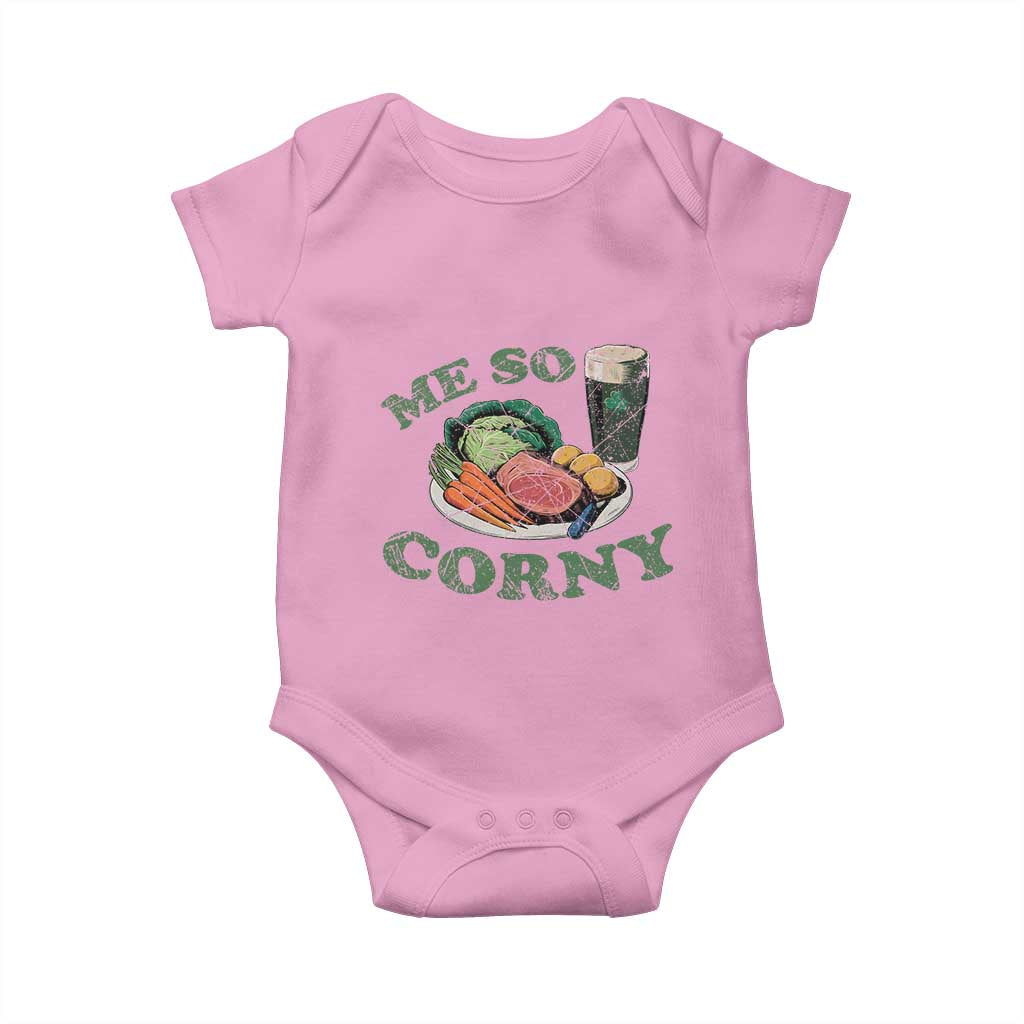 Funny Me So Corny Baby Onesie Corned Beef And Cabbage Beer St Patrick's Day Drinking