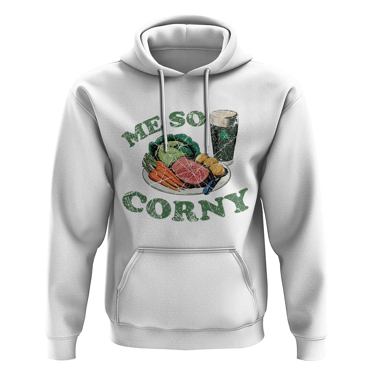 Funny Me So Corny Hoodie Corned Beef And Cabbage Beer St Patrick's Day Drinking