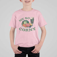 Funny Me So Corny T Shirt For Kid Corned Beef And Cabbage Beer St Patrick's Day Drinking