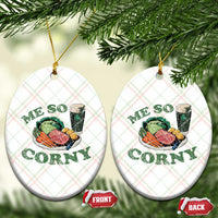 Funny Me So Corny Ceramic Ornament Corned Beef And Cabbage Beer St Patrick's Day Drinking - Wonder Print Shop
