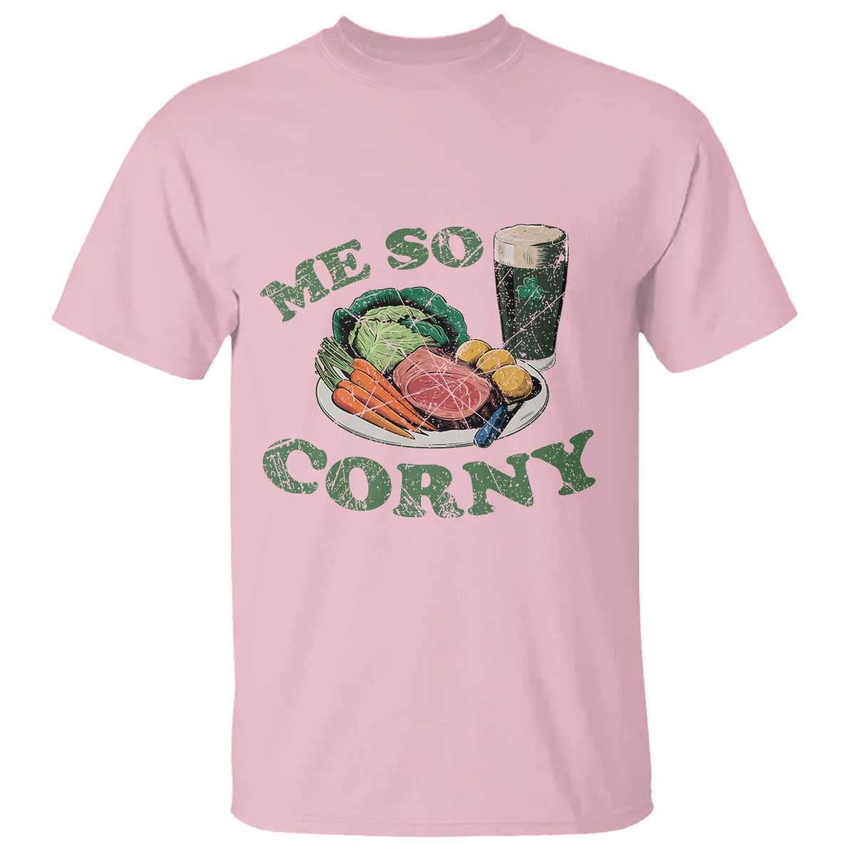 Funny Me So Corny T Shirt Corned Beef And Cabbage Beer St Patrick's Day Drinking