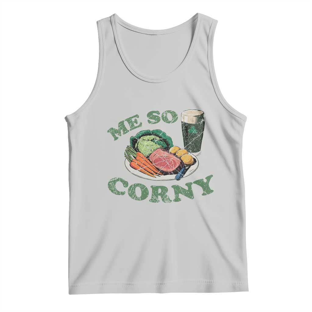 Funny Me So Corny Tank Top Corned Beef And Cabbage Beer St Patrick's Day Drinking