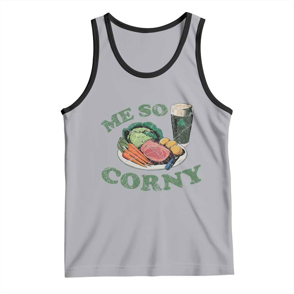 Funny Me So Corny Tank Top Corned Beef And Cabbage Beer St Patrick's Day Drinking