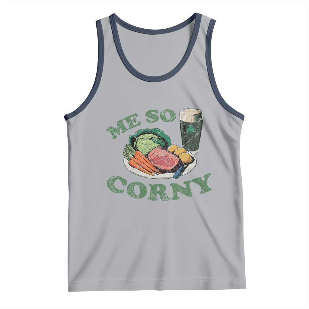 Funny Me So Corny Tank Top Corned Beef And Cabbage Beer St Patrick's Day Drinking