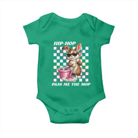 Hip Hop Easter Bunny Cleaning Pun Baby Onesie Funny Rabbit with Mop