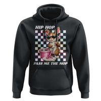 Hip Hop Easter Bunny Cleaning Pun Hoodie Funny Rabbit with Mop