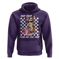 Hip Hop Easter Bunny Cleaning Pun Hoodie Funny Rabbit with Mop