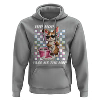 Hip Hop Easter Bunny Cleaning Pun Hoodie Funny Rabbit with Mop