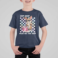 Hip Hop Easter Bunny Cleaning Pun T Shirt For Kid Funny Rabbit with Mop