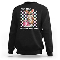 Hip Hop Easter Bunny Cleaning Pun Sweatshirt Funny Rabbit with Mop