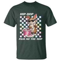 Hip Hop Easter Bunny Cleaning Pun T Shirt Funny Rabbit with Mop