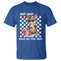Hip Hop Easter Bunny Cleaning Pun T Shirt Funny Rabbit with Mop