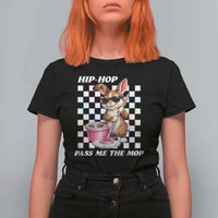 Hip Hop Easter Bunny Cleaning Pun T Shirt For Women Funny Rabbit with Mop