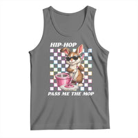 Hip Hop Easter Bunny Cleaning Pun Tank Top Funny Rabbit with Mop