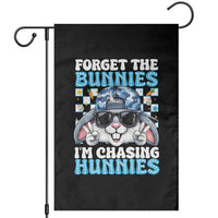 Funny Easter Bunny Forget the Bunnies I’m Chasing Hunnies Garden Flag Cool Rabbit with Sunglasses & Hat Humor