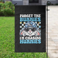 Funny Easter Bunny Forget the Bunnies I’m Chasing Hunnies Garden Flag Cool Rabbit with Sunglasses & Hat Humor