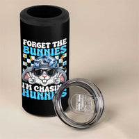 Funny Easter Bunny Forget the Bunnies I’m Chasing Hunnies 4 in 1 Can Cooler Tumbler Cool Rabbit with Sunglasses & Hat Humor